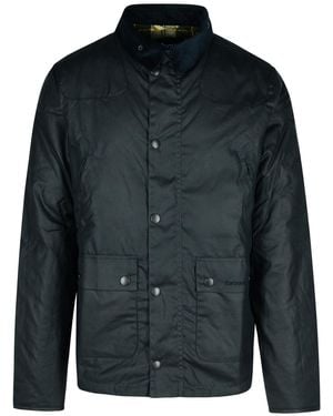 Barbour 'Reelin' Waxed Cotton Jacket - Black