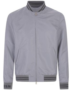McQueen Bomber Jacke - Grau