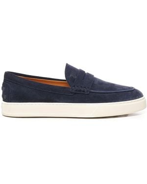 Tod's Tod 's Marineblauwe Suede Loafers