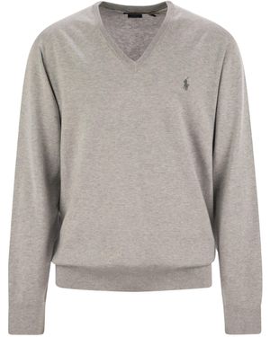 Polo Ralph Lauren Slim Fit Cotton Jersey - Grijs