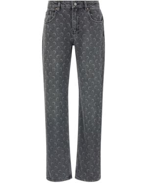 Marine Serre 'Moon' Jeans - Grey