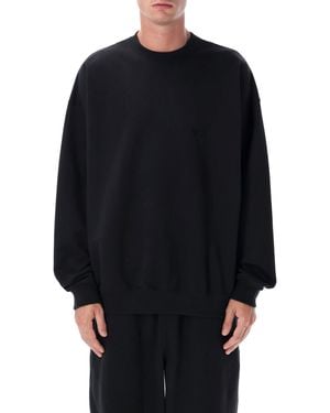 Y-3 Brushed Terry Loose-Fit Crewneck Sweatshirt - Black