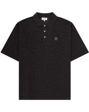 Maison Kitsuné Polo "Fox Head" - Black