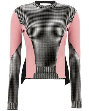 McQueen Houndstooth Sweater - Mehrfarbig