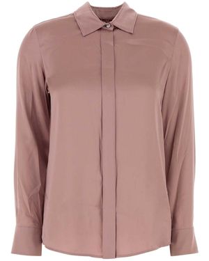 MM STUDIO Stretch Satin Baden Shirt - Pink