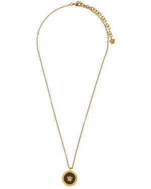 Versace Medallion Pendant Necklace - Metallic