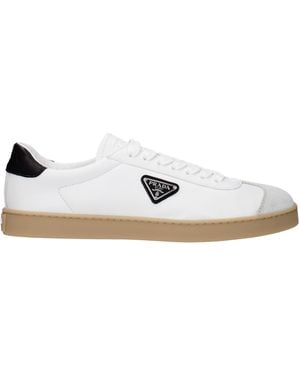 Prada Calf Leather Trainers - White