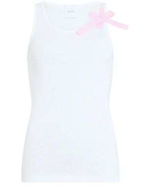 Patou Camiseta sin mangas con nudo y GG de - Blanco