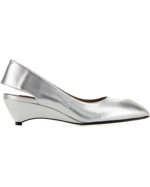 Jil Sander Leather Pumps - White