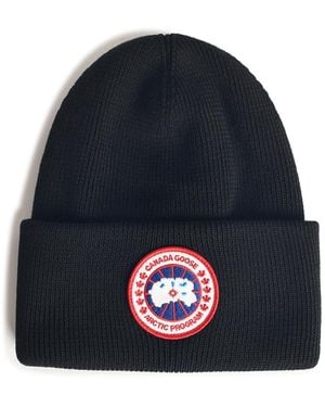 Canada Goose Canada Gans schwarze Wolle Beanie - Blau