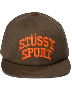 Stussy Mid-Depth Sport Snapback Hats - Brown