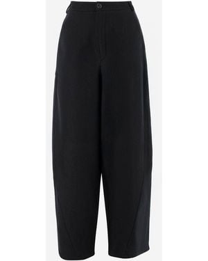 DARKPARK Phebe Wide Bein Wollhosen - Schwarz