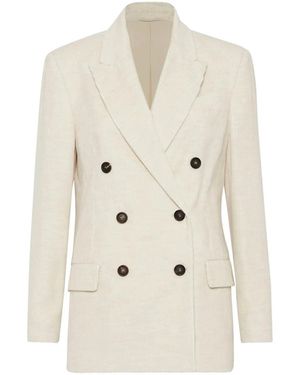 Brunello Cucinelli Corduroy Blazer - Natural