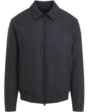 Kiton Bomber Jacket - Blue