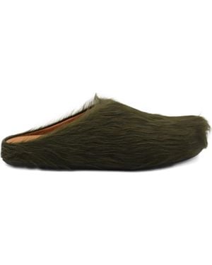 Marni Footbed Mules - Green