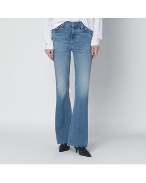 Mother Jeans The Weekender Fray Ride Hard/Live Louder - Blue