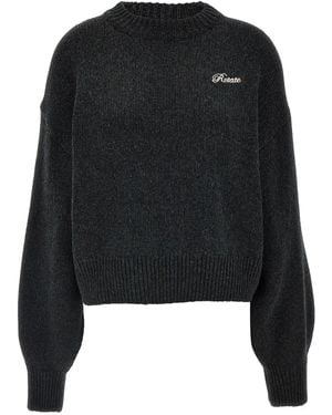 ROTATE BIRGER CHRISTENSEN Roteer Birger Christensen 'gebreide Crewneck' -trui - Zwart