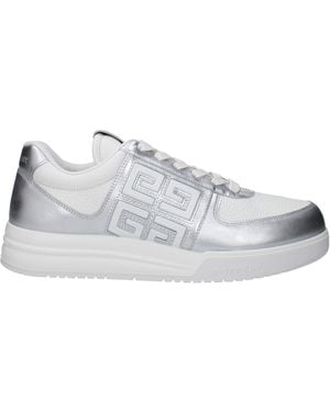 Givenchy Herrens Sneakers aus weißem/silberfarbenem Leder