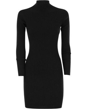 Weekend by Maxmara Buona1234 Jurk Van Wol En Lurex - Zwart