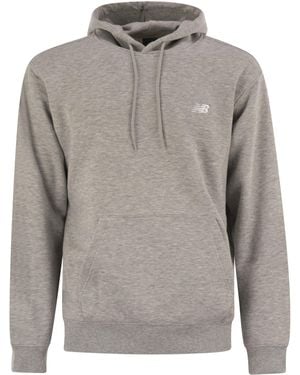 New Balance Essentials Hoodie With Logo - Gray