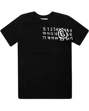 MM6 by Maison Margiela T Shirt With Logo - Black
