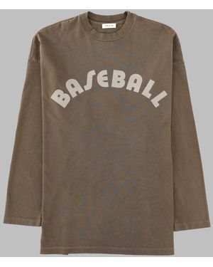 Fear Of God T Shirt A Manica Lunga "Baseball" - Grey