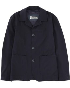 Herno Shirt Collar Jacket - Blue