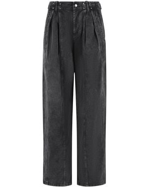 Isabel Marant 'Ireme' Denim Workwear Trousers - Grey