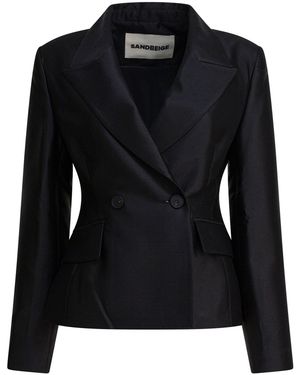 Sandbeige Jackets & Coats Jackets And Coats Black