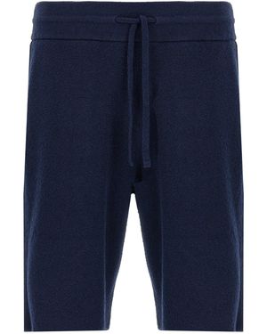 Roberto Collina Spongy Bermuda Shorts - Blue