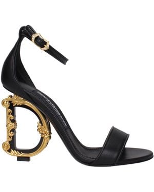 Dolce & Gabbana Sandals Vrouwen Leer Zwart