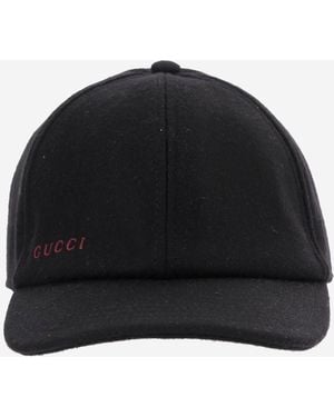 Gucci Wool Baseball Cap - Black