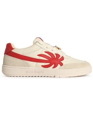 Palm Angels 'Palm' Leather Trainers - Pink