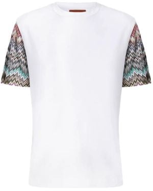 Missoni Snake Sleeve T-Shirt - Weiß