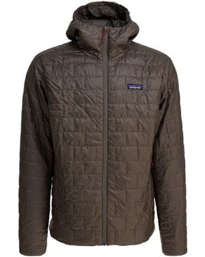 Patagonia "Nano Puff Hoody" Quilted Jacket - Brown