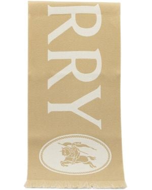 Burberry "Ekd" Fringed Scarf - Metallic