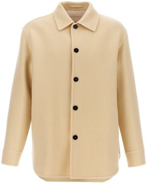 Jil Sander Wool Coat - Natural