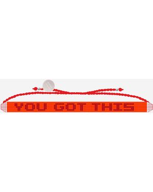 Sorbet Island Glass Pearl Armband - Rot