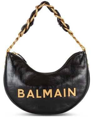 Balmain Soft Moon 1945 Shoulder Bag - Black