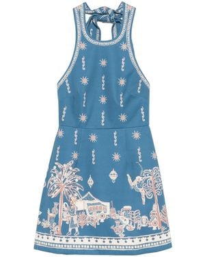 ALÉMAIS Acacia Mini Dress - Blue