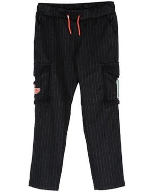 KENZO Trousers With Pockets And Patches - Black