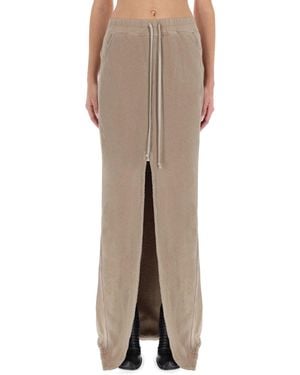 Rick Owens Solid Maxi Skirt - Natural