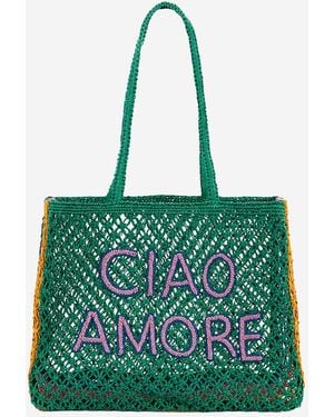 Wild Ulyss Rafia Shopping Bag - Green