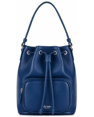 LA ROSE Bolso satchel de piel - Azul