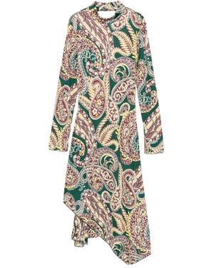 Etro Paisley Print Midi Dress - Multicolor