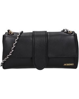 Jacquemus Shoulder Bag Bambino Leather - Black