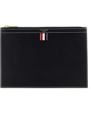 Thom Browne Midnight Leather Document Case - Black