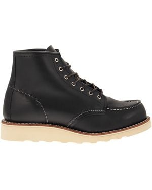 Red Wing Classic Moc Leder -Knöchelstiefel - Schwarz