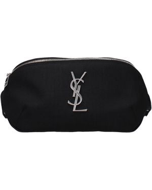 Saint Laurent Belts And Pouches Fabric - Black