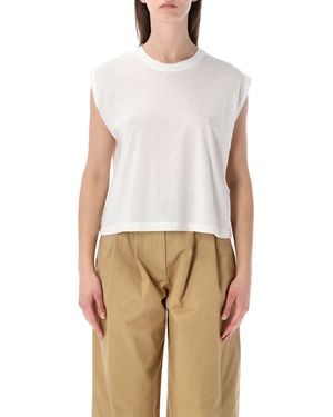 Sessun Sessùn Deedoo Sleeveless Tencel T-Shirt - White
